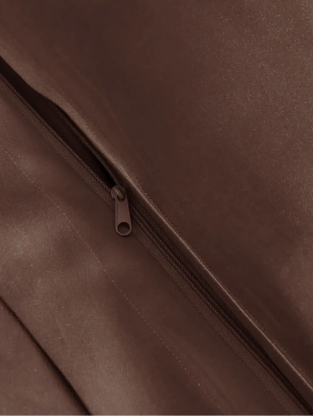 Quince Signature Giza Cotton Sateen Duvet Cover Espresso Brown King